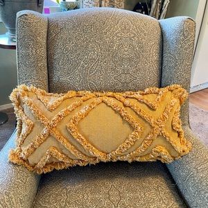 Anthropologie lumbar pillow yellow lumbar